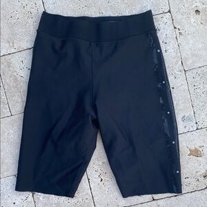 UltraCor Black Biker Shorts Large with Side Detail